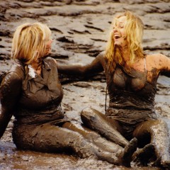 katew: Rachel and Joanna in the mud