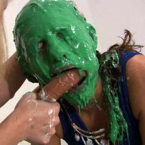 Messygirl: Amy initiates Mindi Mink with pies, slime and a dildo!