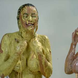 GirlsGetGunged: Messy Games, Gorgeous Girls, Gym Gear and Boobs