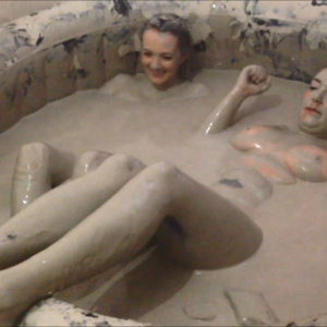 CandyCustard: Maria introduces Faye to the mud in satin and tights