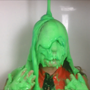 CandyCustard: Maria tests amazing new gunge in the tank in PVC dress