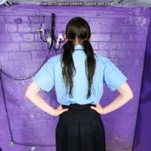 DungeonMasterOne: Friday and Chastity, school uniforms covered in custard and cream!  *video*