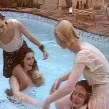 katew: Four girls in the pool