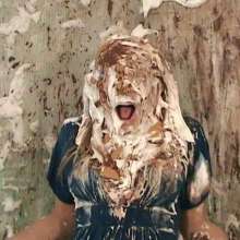Anglefan.com: Amber returns in a messy pie and chocolate slime scene!