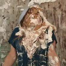 Anglefan.com: Amber returns in a messy pie and chocolate slime scene!
