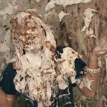 Anglefan.com: Amber returns in a messy pie and chocolate slime scene!