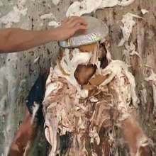 Anglefan.com: Amber returns in a messy pie and chocolate slime scene!