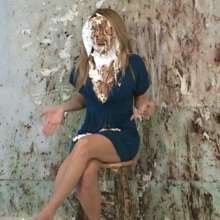 Anglefan.com: Amber returns in a messy pie and chocolate slime scene!