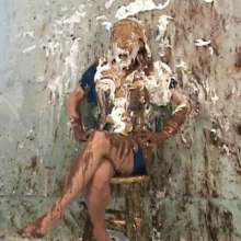 Anglefan.com: Amber returns in a messy pie and chocolate slime scene!