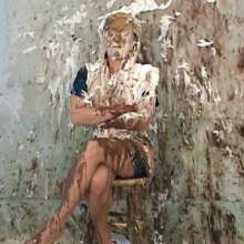 Anglefan.com: Amber returns in a messy pie and chocolate slime scene!