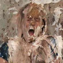 Anglefan.com: Amber returns in a messy pie and chocolate slime scene!
