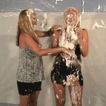 Anglefan.com: Tall leggy Sarai is back...with a blonde friend!
