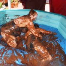 nikkismess: pudding wrestling match