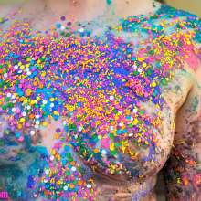 messyhot: Spectra--rainbow Hair Model Has Her 1st Sploshing