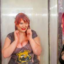 JellynCustard: Penny Banks couldn't wait to get back into the gunge tank!