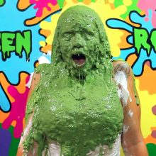PieZone: New Latina Girl Gets Absolutely Destroyed In Pies and Slime!