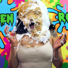 PieZone: New Latina Girl Gets Absolutely Destroyed In Pies and Slime!