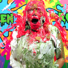 PieZone: New Latina Girl Gets Absolutely Destroyed In Pies and Slime!