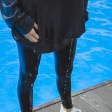 wet.look.me: We got a cool wet set with Angel!  Look more at this cutie!