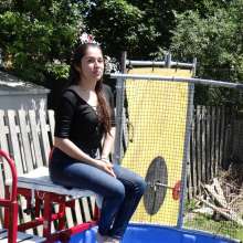DunkTankFan: new Danni Dunked in Blue jeans and top