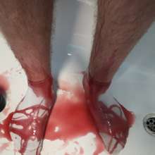 jamcustard22: Stick trainers and socks