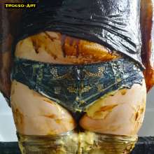 Trouso: Lily's back--in white tights and black treacle!