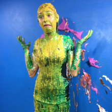 PieZone: Watch Adorable New Model Katie Get Annihilated in Pies and Slime!