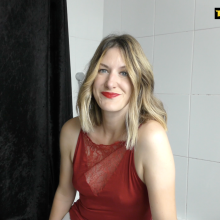Trouso: Lily's back--in white tights and black treacle!