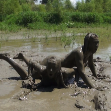 Jayce: Tricked, Stripped, Wrestling to nude in the mud w/ Ariel!