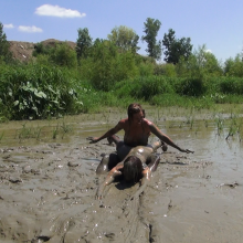 Jayce: Tricked, Stripped, Wrestling to nude in the mud w/ Ariel!