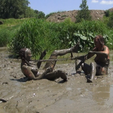 Jayce: Tricked, Stripped, Wrestling to nude in the mud w/ Ariel!