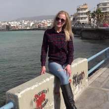 LisaMoomin: Ania Wears Boots In The Sea