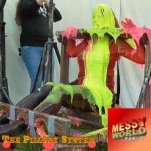 LiquidX: Alex K Pied and Slimed in the Messyworld 'Pillory System'