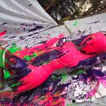 Alana SexyMessyBabes: Bound Balloon Bombed Cheerleader
