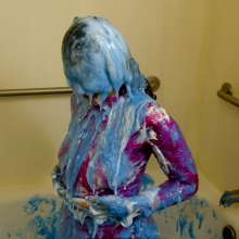 messyhot: Cyber Slimed in a Futuristic Space Outfit