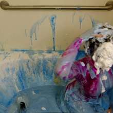 messyhot: Cyber Slimed in a Futuristic Space Outfit