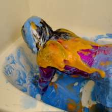 messyhot: Cyber Slimed in a Futuristic Space Outfit