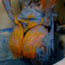 messyhot: Cyber Slimed in a Futuristic Space Outfit