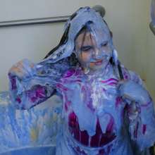messyhot: Cyber Slimed in a Futuristic Space Outfit