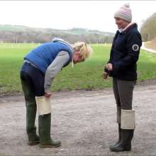 bootedbabes: Nicky and Emily in Her First Pair of Waders