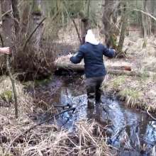 bootedbabes: Nicky and Emily in Her First Pair of Waders