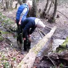 bootedbabes: Nicky and Emily in Her First Pair of Waders