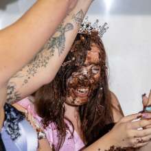 CandyCustard: Photoset: Five Girl Messy Winners Ceremony