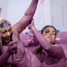 CandyCustard: Photoset: Five Girl Messy Winners Ceremony