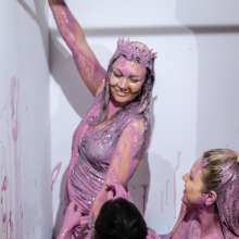 CandyCustard: Photoset: Five Girl Messy Winners Ceremony