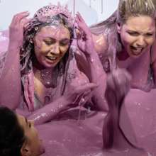 CandyCustard: Photoset: Five Girl Messy Winners Ceremony