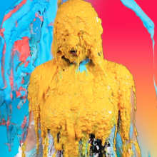 PieZone: Chic Chick Stacy Gets a Mega Blast of Technicolor Splatter!