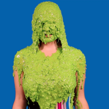PieZone: Swimsuit Stacy Under a Flood of Chunky Green Glop!