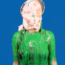 PieZone: Swimsuit Stacy Under a Flood of Chunky Green Glop!