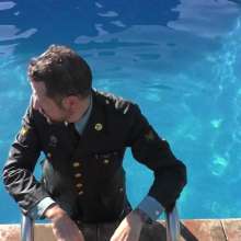 zave66: Soaking My Army Green Uniform in the Pool